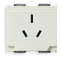 Vimar Idea Outlet, Australian, 2P+E, 10A/250V, 2 Modules, SICURY, White