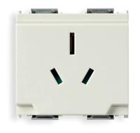 Vimar Idea Outlet, Australian, 2P+E, 15A/250V, 2 Modules, SICURY, White