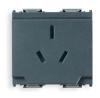 Vimar Idea Outlet, Australian, 2P+E, 10A/250V, 2 Modules, SICURY, Grey