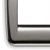 Vimar Idea Round Cover Plate, Die-Cast Metal, Brushed Nickel, 1 Module