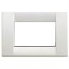 Vimar Idea Square Cover Plate, Technopolymer, Bright White, 3 Modules