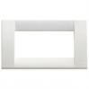 Vimar Idea Square Cover Plate, Technopolymer, Bright White, 4 Modules