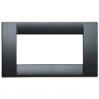 Vimar Idea Square Cover Plate, Technopolymer, Graphite Grey, 4 Modules