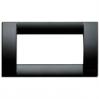 Vimar Idea Square Cover Plate, Technopolymer, Black 16, 4 Modules