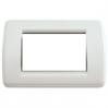 Vimar Idea Round Cover Plate, Technopolymer, Idea White 04, 3 Modules