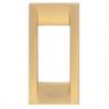 Vimar Idea Square Cover Plate, Die-Cast Metal, Polished Gold, 1 Module